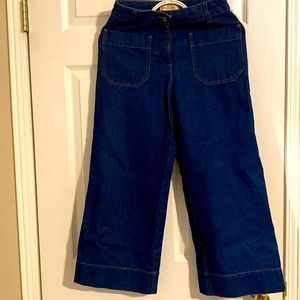 NWOT Sessun + blue cropped jeans